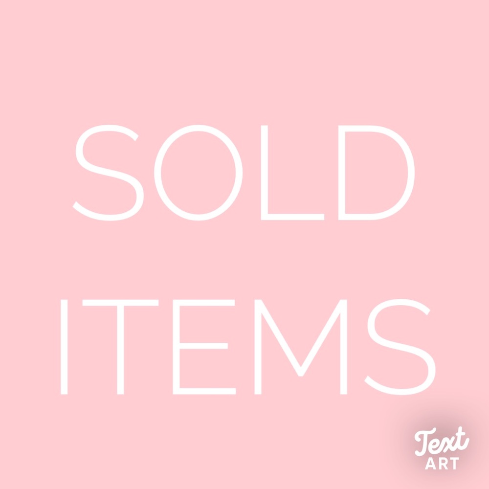 Sold items past this point